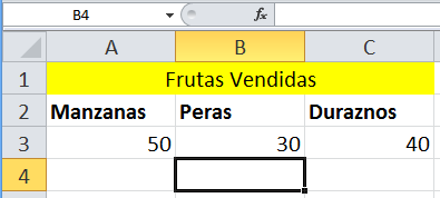 Cómo hacer gráficas en Excel con método alternativo paso 1