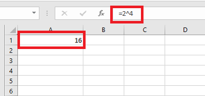 Cómo poner una potencia o exponencial en Excel con el acento circunflejo. Paso 5