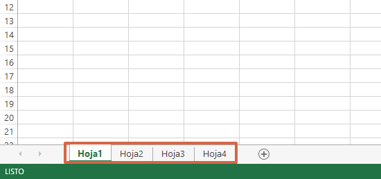 Etiqueta de hojas en Excel